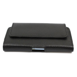 Etui Kabura skórzana CRAZY 3D na telefon LG G8x V50s Samsung Galaxy Z Fold 7 / 6 / 5 / 4 / 3 / 2 czarny groszek