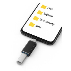 Adapter OTG USB-C na USB-A przejściówka 3.0 czarny | Sklep online