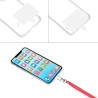 Smycz tasiemka mocna na szyję do telefonu i kluczy regulowana 84cm x 0,5cm różowa