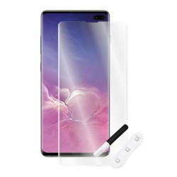 9H SZKŁO hartowane na telefon Samsung Galaxy S10 G973 UV + lampa bezbarwne