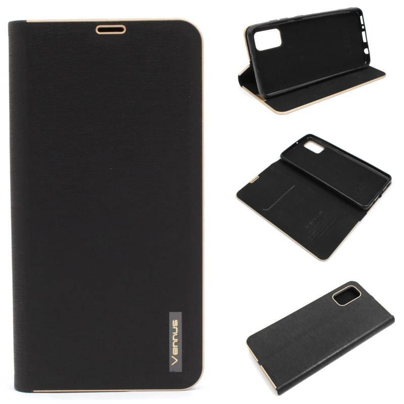 Etui Flip Vennus na telefon Samsung Galaxy A41 A415 czarne