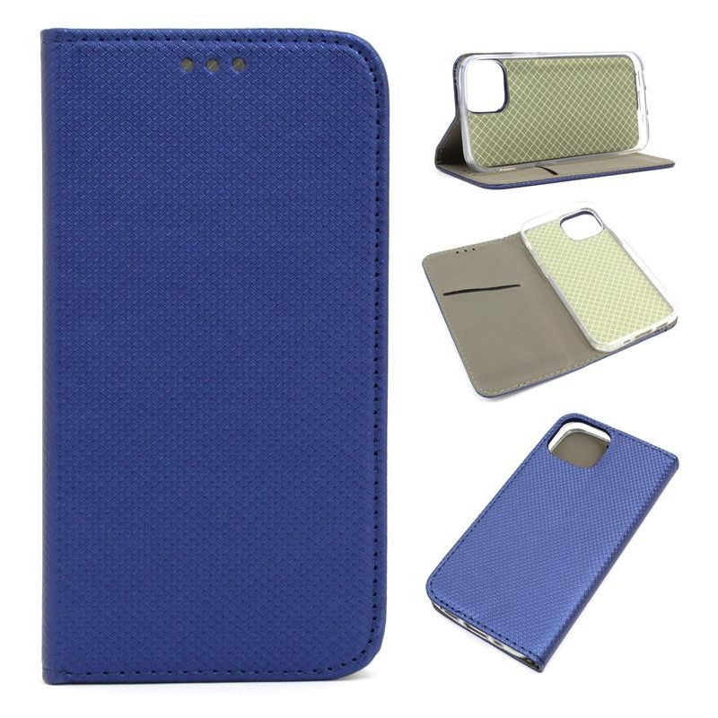 Etui Smart Magnet na telefon Apple iPhone 13 Mini A2628 granatowe