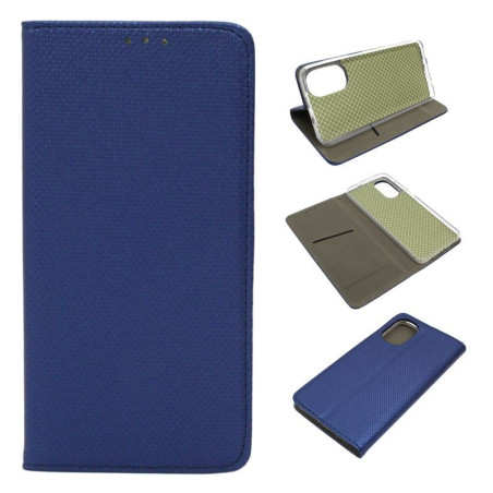 Etui Smart Magnet na telefon motorola moto g52 4G / g71s / g82 5G granatowe
