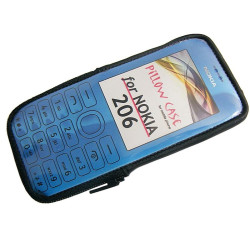 Etui satynowe na zamek Pillow Case na telefon Nokia 206 Asha