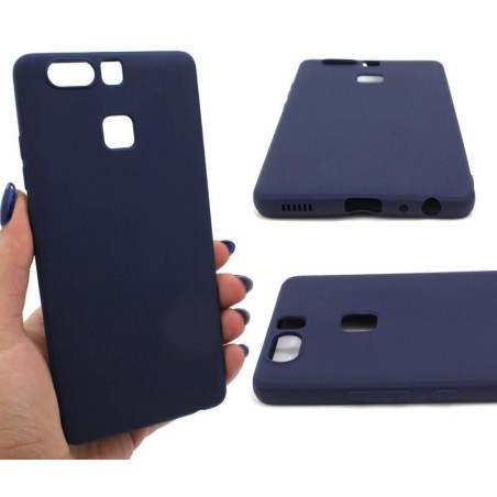Etui Jelly Case na telefon Huawei P9 EVA-L09 granatowe MATT