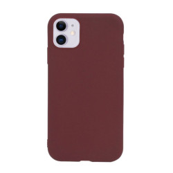 Etui Jelly Case na telefon Apple iPhone 11 bordowe matowe