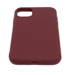 Etui Jelly Case na telefon Apple iPhone 11 bordowe matowe