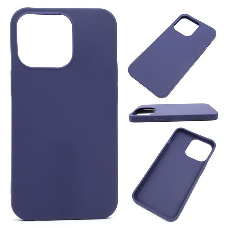 Etui Jelly Case na telefon Apple iPhone 13 Pro A2638 granatowe MATT