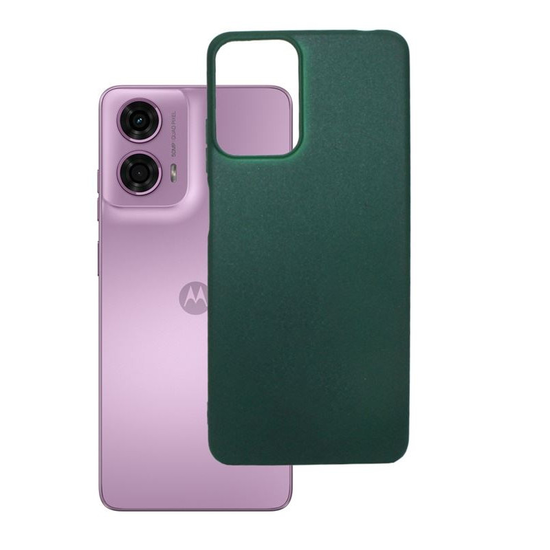 Etui Jelly Case na telefon motorola moto g24 4G / g04 4G / e14 4G / g04s 4G zielone matowe