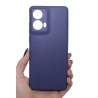 Etui Jelly Case na telefon motorola moto g85 5G granatowe matowe