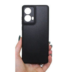 Etui Jelly Case na telefon motorola moto g85 5G czarne matowe