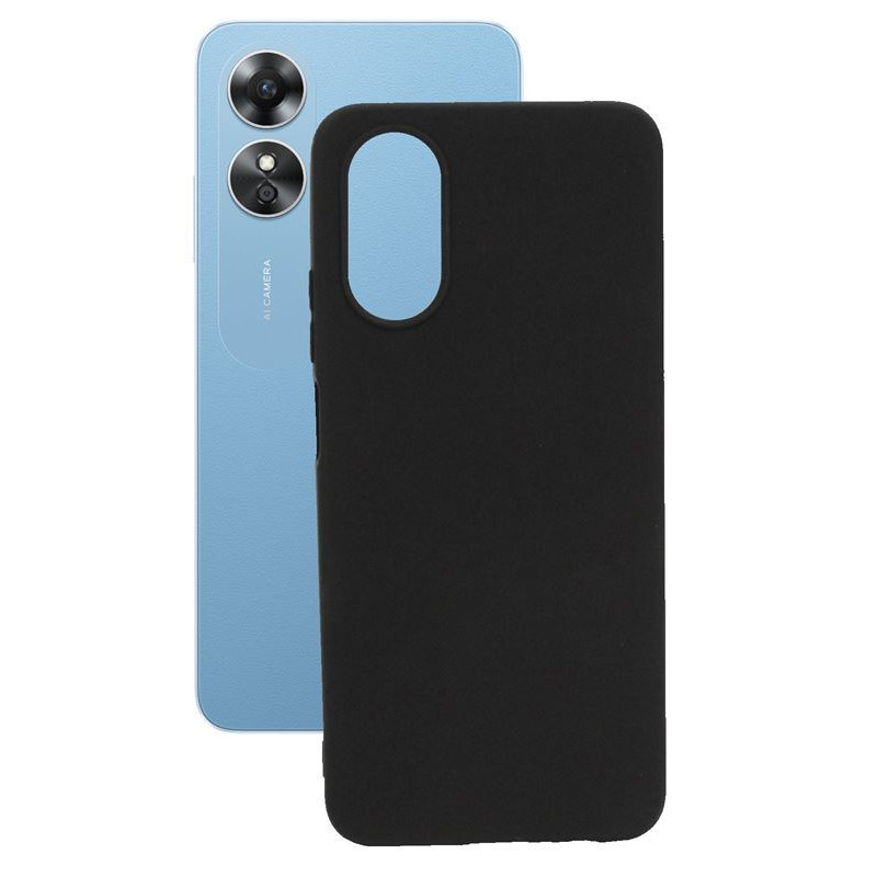 Etui Jelly Case na telefon OPPO A17 czarne matowe
