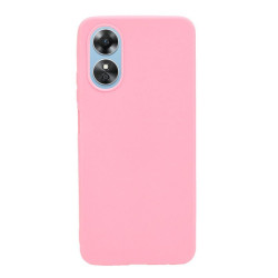 Etui Jelly Case na telefon OPPO A17 różowe matowe