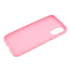 Etui Jelly Case na telefon OPPO A17 różowe matowe