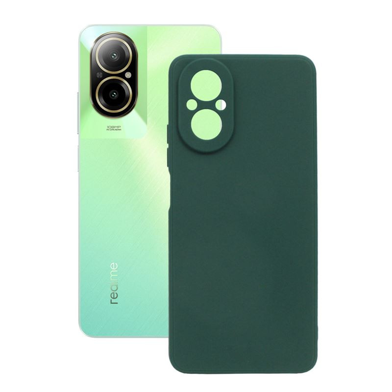 Etui Jelly Case na telefon Realme C67 RMX3890 zielone MATT