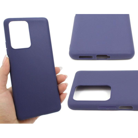 Etui Jelly Case na telefon Xiaomi 11T / 11T Pro 5G granatowe matowe