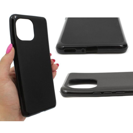 Etui Jelly Case na telefon Xiaomi Mi 11 5G czarne matowe