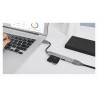 HUB rozdzielacz 3 x USB A USB-A 2.0 1 x USB A USB-A 3.0 adapter przejściówka rozgałęźnik szary podłużny HUB1a