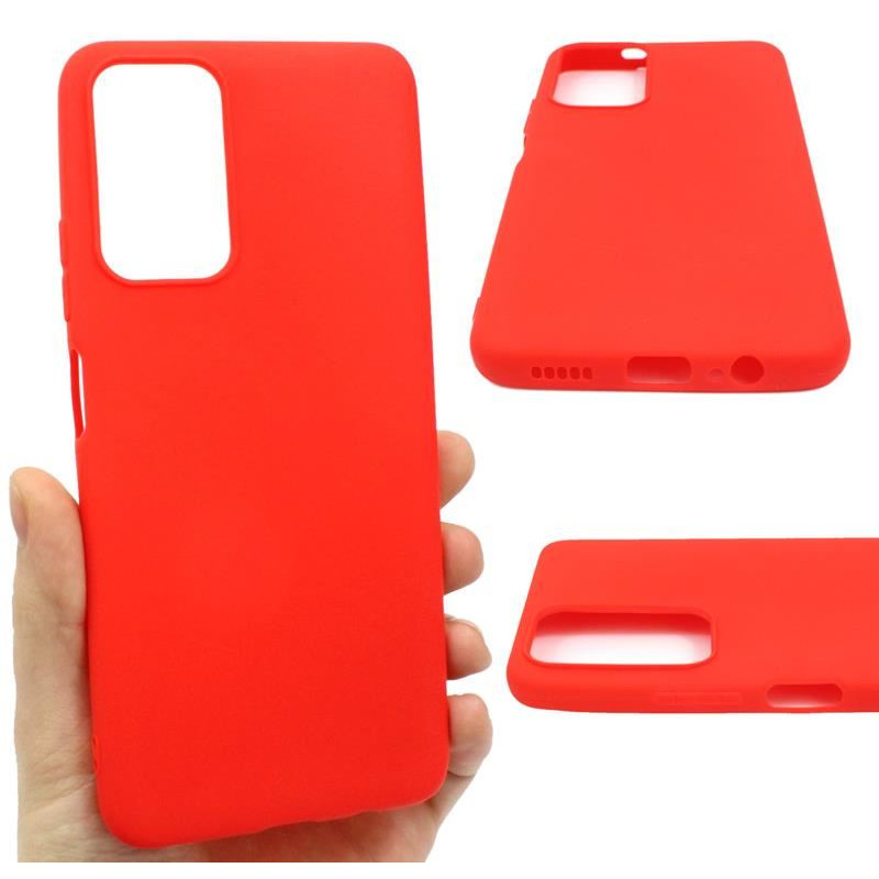 Etui Jelly Case na telefon Xiaomi Redmi Note 11 5G / 11S 5G / 11T 5G / POCO M4 Pro 5G czerwone MATT