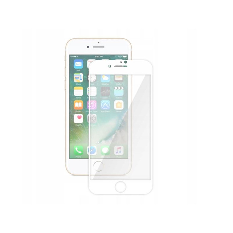9D SZKŁO hartowane na telefonu Apple iPhone 7 / 8 / SE 2020 / 2022 FULL GLUE białe