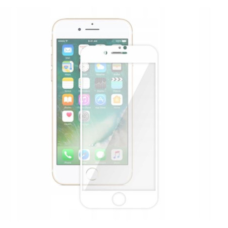9D SZKŁO hartowane na telefonu Apple iPhone 7 / 8 / SE 2020 / 2022 FULL GLUE białe