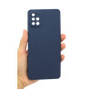 Etui Jelly Case na telefon Samsung Galaxy A71 A715 granatowe MATT
