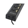Hub USB 7 portów z wyłącznikami - aktywny rozgałęźnik rozdzielacz USB 2.0 z diodami LED i zabezpieczeniem antyprzepięciowym HUB8