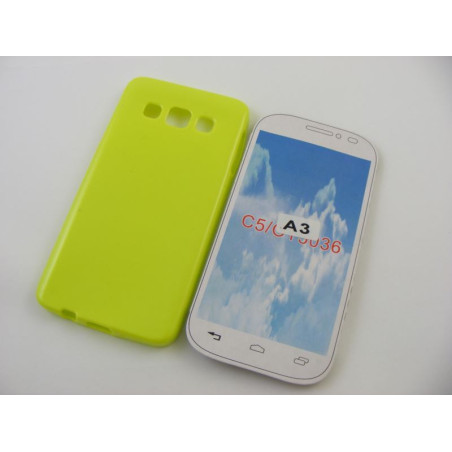 Etui Jelly Case na telefon Samsung Galaxy A3 A300 limonkowe