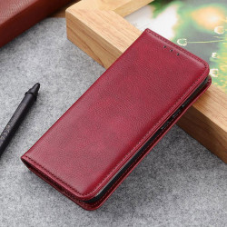 Etui Smart Lichi na telefon motorola one fusion+ XT2067 czerwone