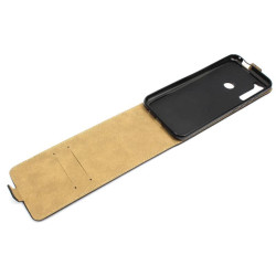 Etui pionowe z klapką SLIM FLEX na telefon motorola one fusion+ XT2067 czarne HQ