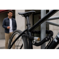 Zapięcie łańcuch zapinka blokada do roweru 80cm - stalowe z kluczykami