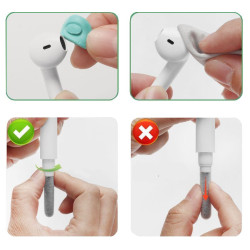 Szczoteczka / czyścik / zestaw do czyszczenia słuchawek AirPods każdej generacji