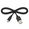 Kabel micro USB 1m czarny - USB-A 2A USB 2.0
