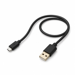 Kabel micro USB 1m czarny - USB-A 2A USB 2.0