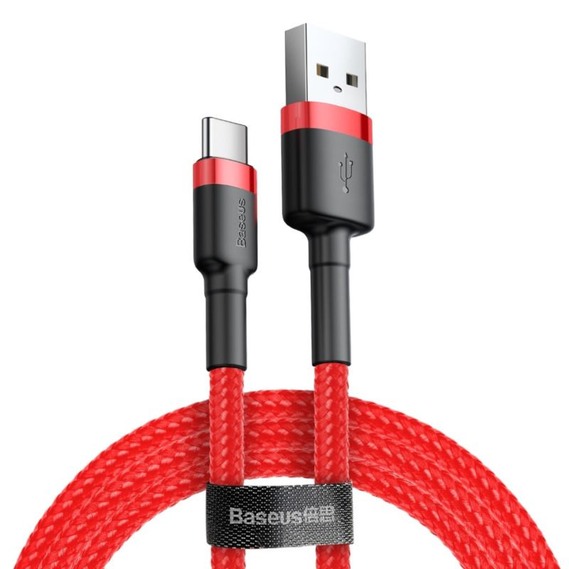 Kabel USB-C Baseus Cafule 2m - nylonowy z QC 3.0