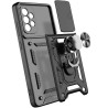 Etui Pancerne CAMSHIELD Ring na telefon Samsung Galaxy A13 4G A135 A137 czarne