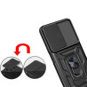 Etui Pancerne CAMSHIELD Ring na telefon Samsung Galaxy A13 4G A135 A137 czarne
