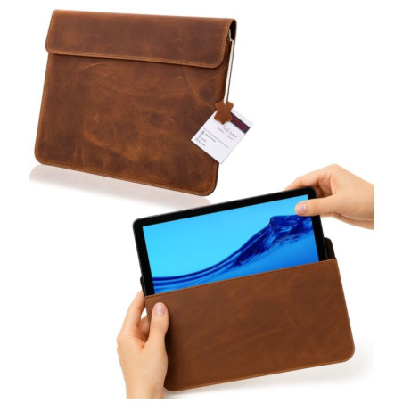 Etui skóra2 poziome z klapką wymiary 282x178x9mm na tablet uniwersalne brązowe