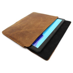 Etui skóra2 poziome z klapką wymiary 282x178x9mm na tablet uniwersalne brązowe