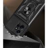 Etui Pancerne CAMSHIELD Ring na telefon Xiaomi Redmi Note 12 4G LTE MZB0E7NEU MZB0DOBEU czarne