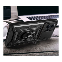 Etui Pancerne CAMSHIELD Ring na telefon Xiaomi Redmi Note 12 4G LTE MZB0E7NEU MZB0DOBEU czarne