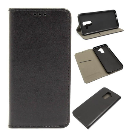 Etui Smart Magnet na telefon Samsung Galaxy A6+ 2018 A605 czarne HQ