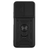 Etui Pancerne CAMSHIELD Ring na telefon Xiaomi Redmi A7 Pro 25128RN17A / POCO C81 Pro 25128PC17G czarne