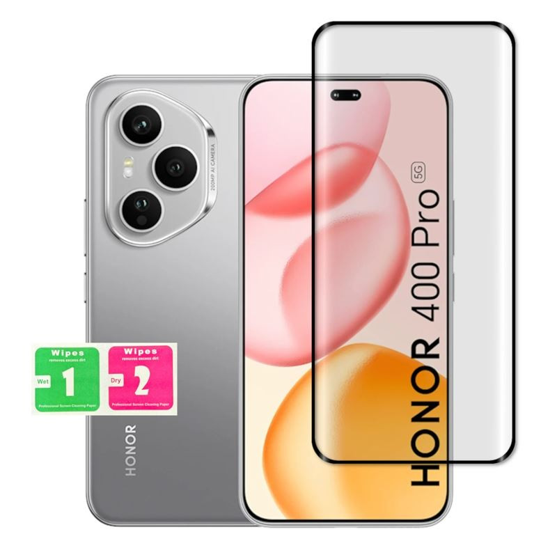 9H SZKŁO hartowane na telefon Honor 400 Pro 5G DNP-NX9 FULL 5D