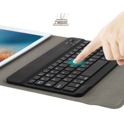 Etui z klawiaturą bluetooth na tablet 10" cali uniwersalne / T-Mobile T Tablet 5G czarne
