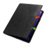 ETUI LEATHER CASE PEN na tablet Samsung Galaxy Tab S9 / Tab S9 FE / Tab S10 FE 11 / 10.9 cali czarne z miejscem na rysik