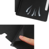 ETUI LEATHER CASE PEN na tablet Samsung Galaxy Tab S9 / Tab S9 FE / Tab S10 FE 11 / 10.9 cali czarne z miejscem na rysik