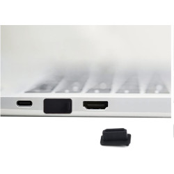 Zatyczka gniazda HDMI czarna silikonowa zaślepka
