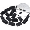 Zatyczka gniazda HDMI czarna silikonowa zaślepka