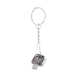 Czytnik kart pamięci microSD TF na USB-C Plug&Play